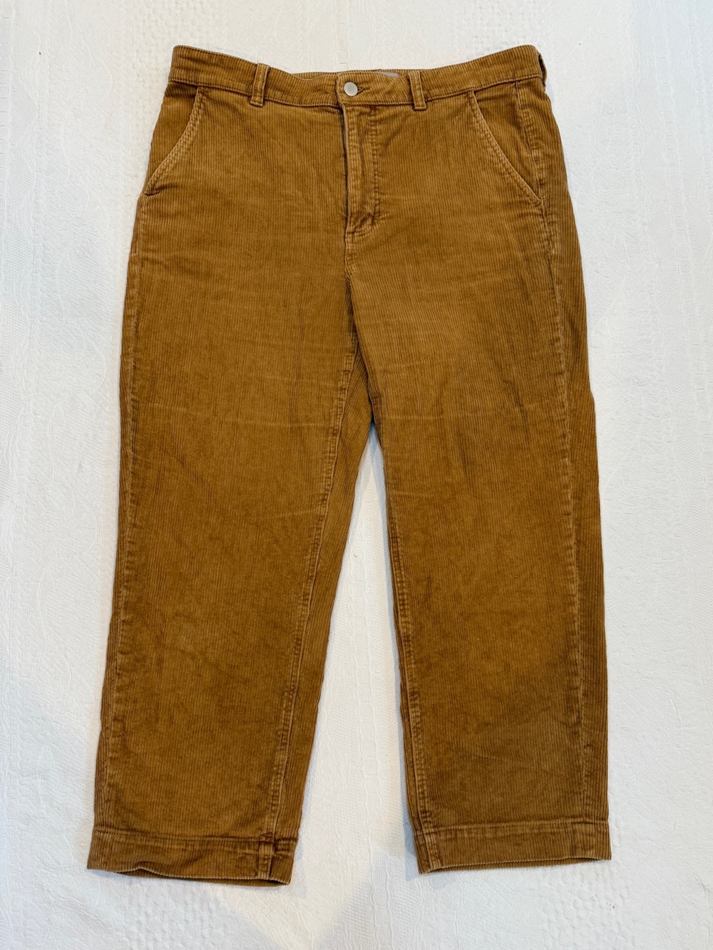 Everlane Brown Corduroy Pants Women’s Size 14 - Picture 2 of 7